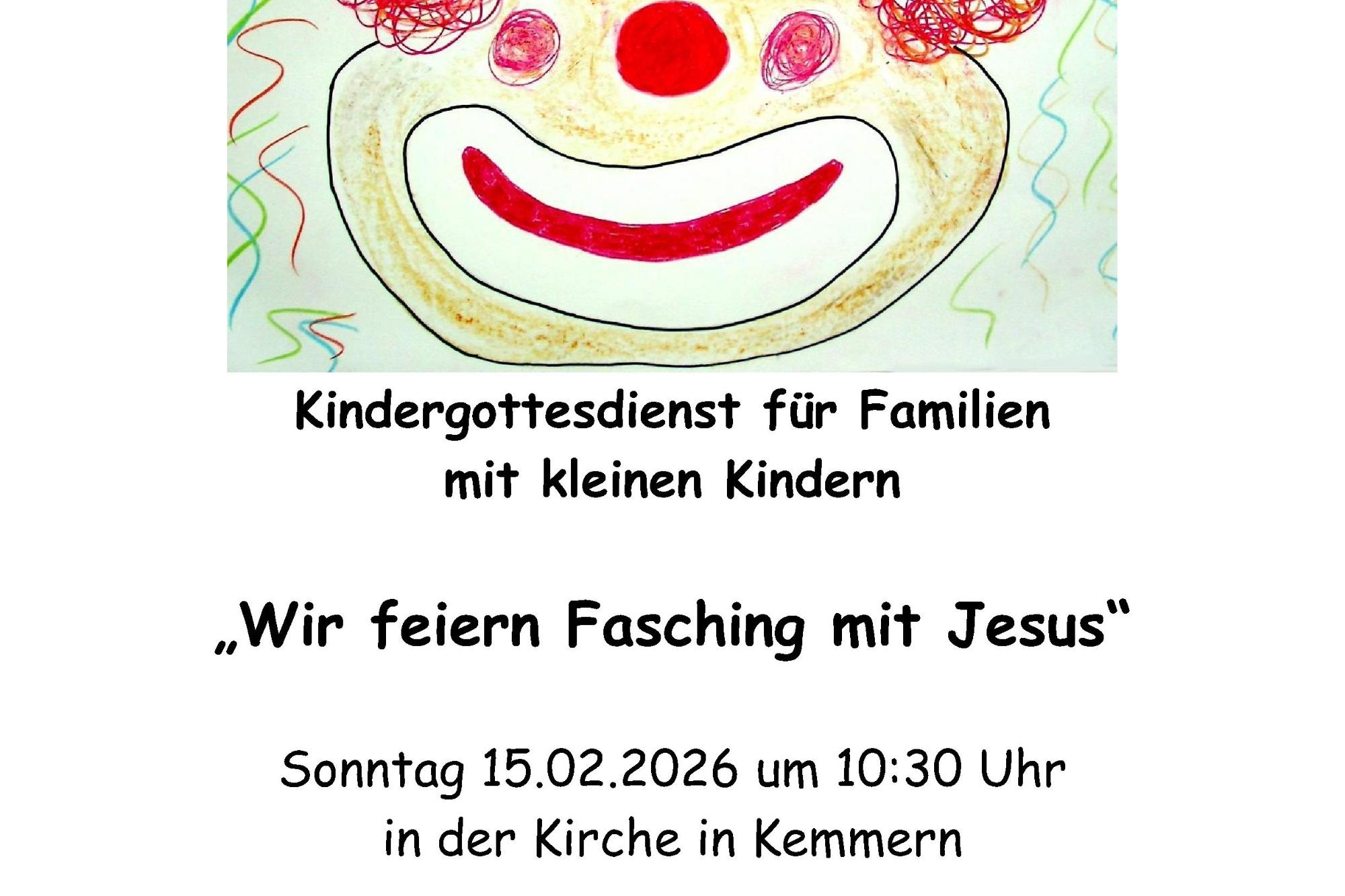 Kindergottesdienst Fasching 2026