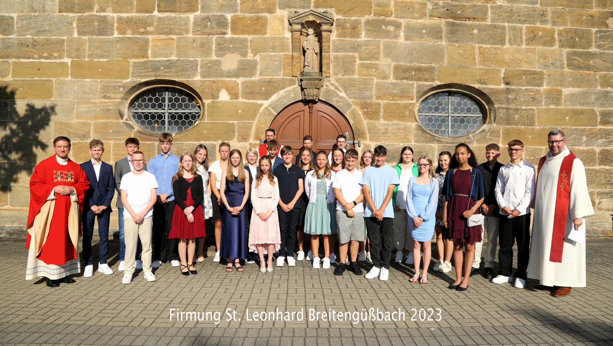 Firmung 2023 Gruppenfoto Breitengüßbach