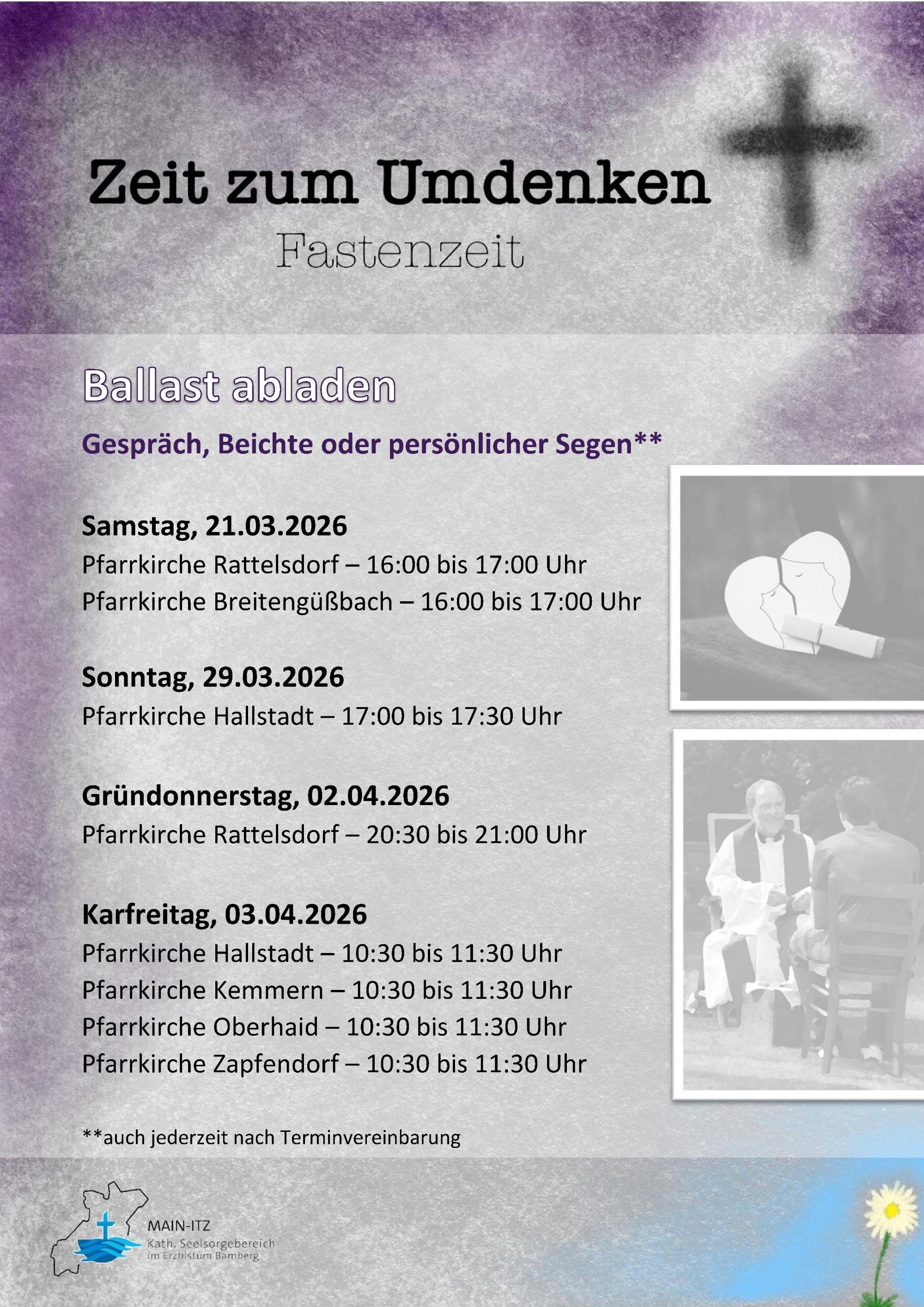 Beichte 2026 - Fastenzeit