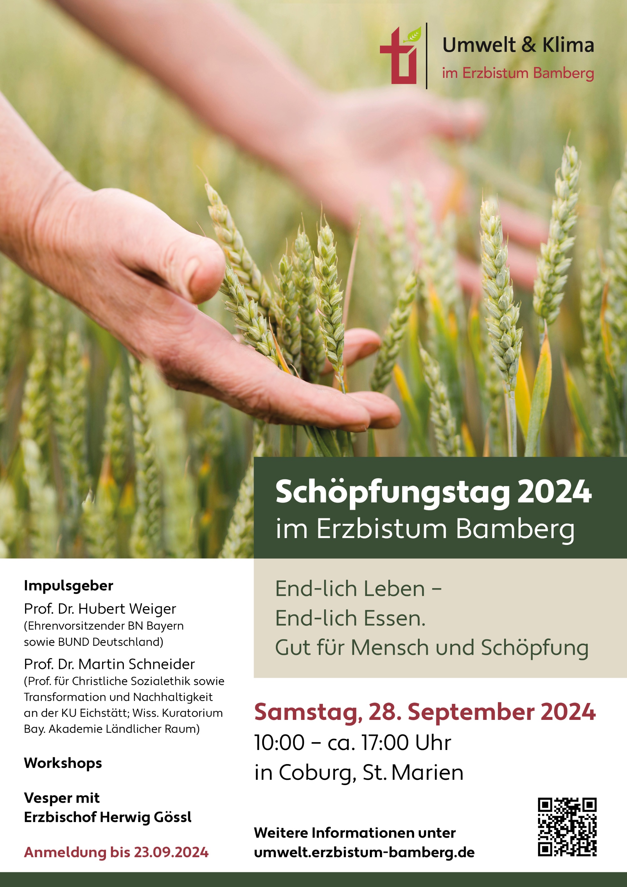 Plakat Diözesaner Schöpfungstag
