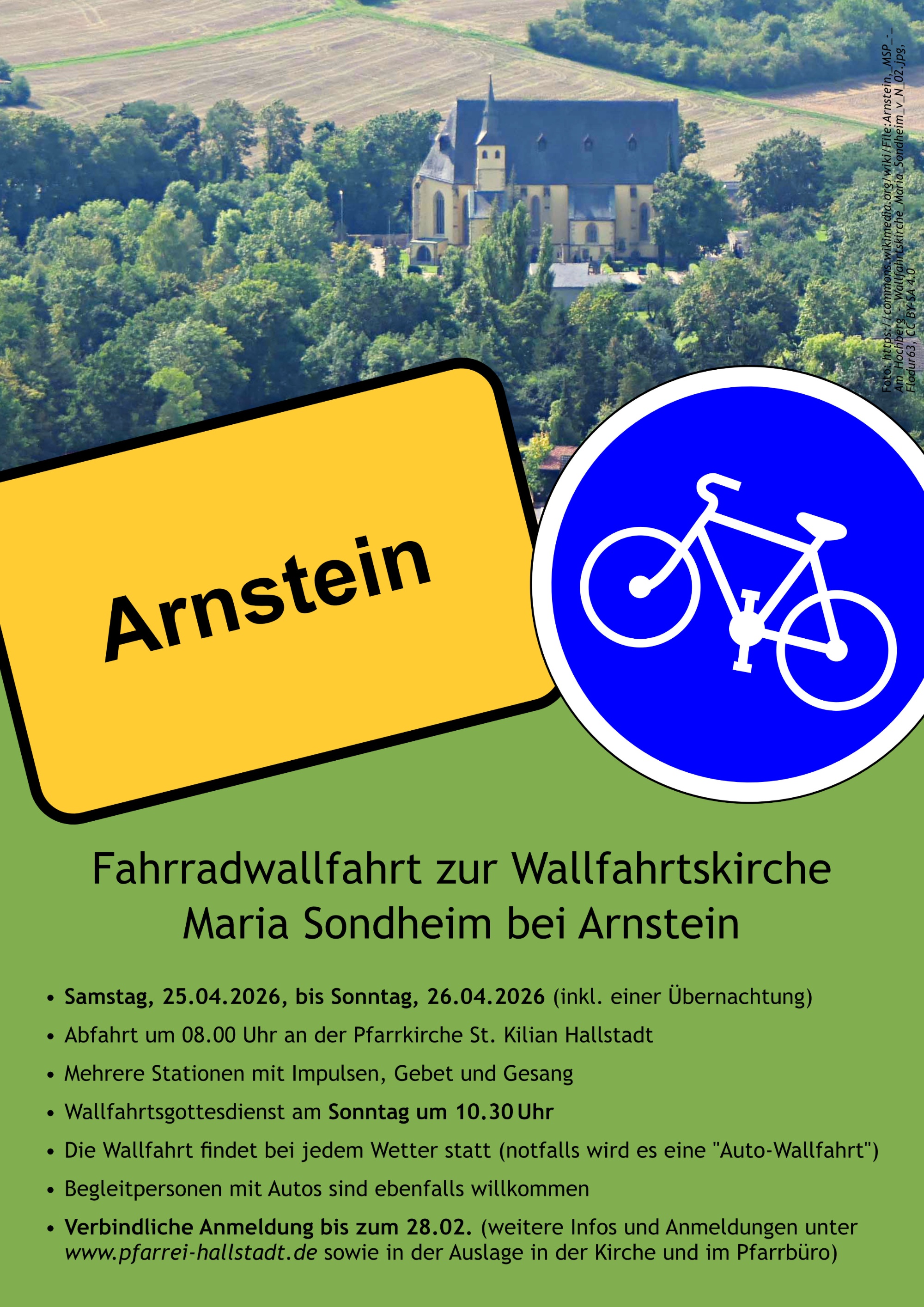 Plakat Fahrradwallfahrt 2026
